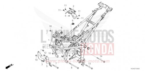 FRAME BODY CBF300NAN de 2022